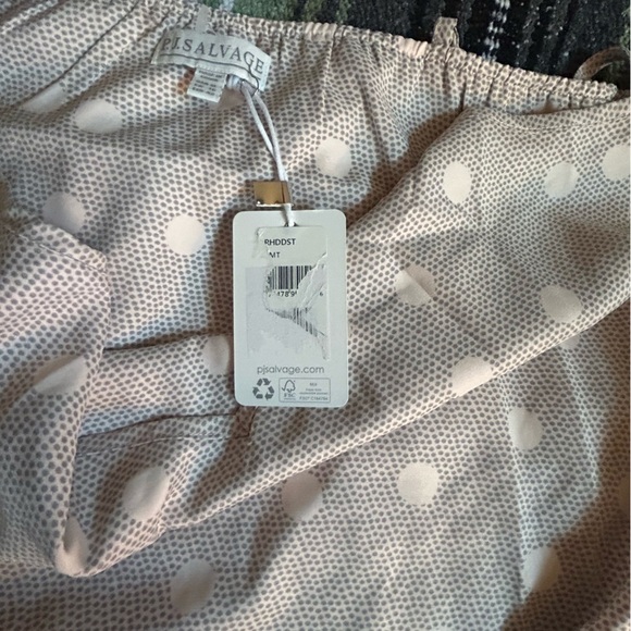 PJ Salvage Cream Polka Dot Pajama Set - Picture 7 of 13